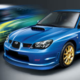 For 2006-2007 Subaru Impreza WRX STi S204 Painted Blue Front Bumper Body Splitter Spoiler Lip 3PCS