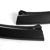 For 2006-2007 Subaru Impreza WRX STi S204 Carbon Look Front Bumper Body Splitter Spoiler Lip 3PCS