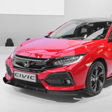 2017-2021 Honda Civic Hatchback Carbon Painted MUG Front Bumper Body Splitter Spoiler Lip 3PCS