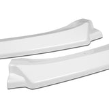 For 2017-2021 Honda Civic Hatchback Painted White MUG Front Bumper Body Splitter Spoiler Lip 3PCS