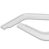 For 2017-2021 Honda Civic Hatchback Painted White MUG Front Bumper Body Splitter Spoiler Lip 3PCS