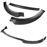 For 2015-2023 Dodge Charger RA-Style Unpainted Matte Black Front Bumper Splitter Spoiler Lip 3PCS