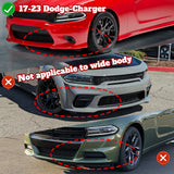 For 2015-2023 Dodge Charger RA-Style Carbon Look Style Front Bumper Splitter Spoiler Lip 3PCS