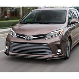 For 2018-2020 Toyota Sienna Black MP-Style Front Bumper Body Splitter Spoiler Lip 3PCS