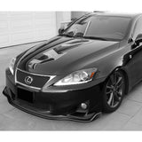 For 2011-2013 Lexus IS250 IS350 Painted Black Front Bumper Body Splitter Spoiler Lip 3PCS