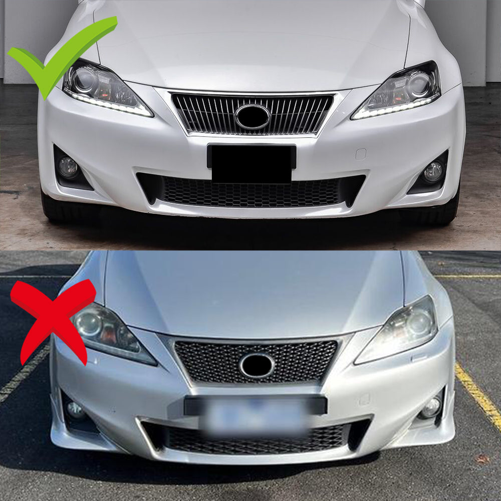 For 2011-2013 Lexus IS250 IS350 Painted White Front Bumper Body