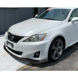 For 2011-2013 Lexus IS250 IS350 JDM Matte Black Front Bumper Body Splitter Spoiler Lip 3PCS