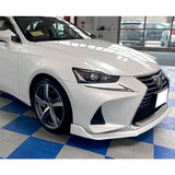 For 2017-2020 Lexus IS-Series AR-Style Painted White Front Bumper Body Splitter Spoiler Lip 3PCS