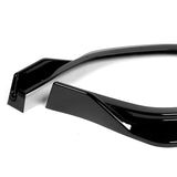 For 2020-2023 Hyundai Sonata CK-Style JDM Painted Black Front Bumper Body Splitter Spoiler Lip 3PCS