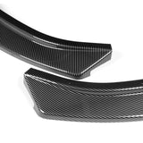 For 2020-2022 Hyundai Sonata CK-Style JDM Carbon Look Front Bumper Body Splitter Spoiler Lip 3PCS