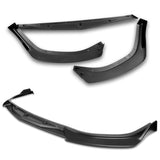 For 2020-2023 Hyundai Sonata CK-Style JDM Matte Black Front Bumper Body Splitter Spoiler Lip 3PCS