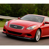 For 2008-2013 Infiniti G37 Coupe Real Carbon Fiber Front Bumper Body Splitter Spoiler Lip 3PCS
