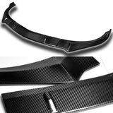 For 2017-2019 Mercedes-Benz CLA250 CLA45 Real Carbon Fiber Front Bumper Body Splitter Spoiler Lip 3PCS