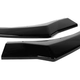 For 2021-2023 Hyundai Elantra Painted Black Front Bumper Body Splitter Spoiler Lip 3PCS