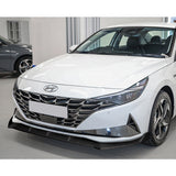 For 2021-2022 Hyundai Elantra Carbon Look Front Bumper Body Splitter Spoiler Lip 3PCS