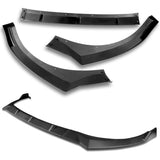 For 2021-2023 Hyundai Elantra Matte Black Front Bumper Body Splitter Spoiler Lip 3PCS