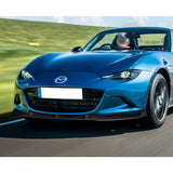 For 2016-2021 Mazda Miata MX-5 MP-Style JDM Real Carbon Fiber Front Bumper Body Splitter Spoiler Lip 3PCS