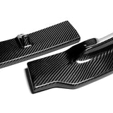 For 2020-2024 Tesla Model Y Real Carbon Fiber Front Bumper Body Splitter Spoiler Lip 3PCS
