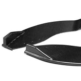 For 2009-2012 Nissan 370Z Real Carbon Fiber Front Bumper Body Splitter Spoiler Lip 3PCS