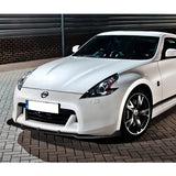 For 2009-2012 Nissan 370Z Real Carbon Fiber Front Bumper Body Splitter Spoiler Lip 3PCS