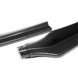 For 2020-2022 BMW 4-Series G22 G23 M-Sport Carbon Look Front Bumper Body Splitter Spoiler Lip 3PCS