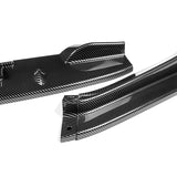 For 2011-2012 Honda CR-Z JP-Style Carbon Look Front Bumper Body Splitter Spoiler Lip 3PCS