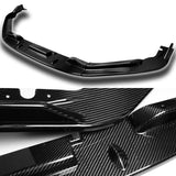 For 2011-2012 Honda CR-Z JP-Style Carbon Fiber Front Bumper Body Splitter Spoiler Lip 3PCS