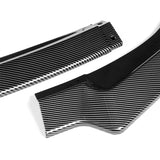 For 2018-2023 Kia Stinger GT-Line Carbon Look Front Bumper Splitter Spoiler Lip 3PCS