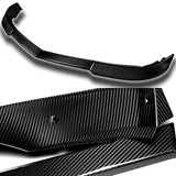 For 2010-2013 Chevrolet Camaro V6 Carbon Fiber Front Bumper Splitter Spoiler Lip 3PCS