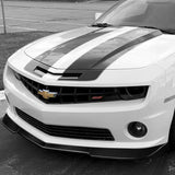 For 2010-2013 Chevrolet Camaro V6 Carbon Fiber Front Bumper Splitter Spoiler Lip 3PCS