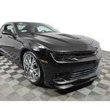 For 2014-2015 Chevy Camaro SS Z28 Painted Black Front Bumper Splitter Spoiler Lip 3PCS