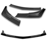 For 2014-2015 Chevy Camaro SS Z28 Painted Black Front Bumper Splitter Spoiler Lip 3PCS