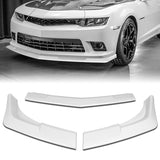 For 2014-2015 Chevy Camaro SS Z28 Painted White Front Bumper Splitter Spoiler Lip 3PCS