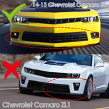 For 2014-2015 Chevy Camaro SS Z28 Carbon Fiber Front Bumper Splitter Spoiler Lip 3PCS