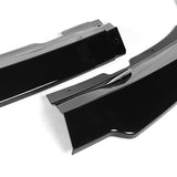 For 2011-2014 Dodge Charger Painted Black Front Bumper Splitter Spoiler Lip STP-Style 3PCS