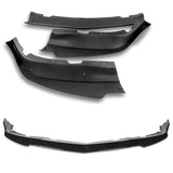 For 2011-2014 Dodge Charger Painted Black Front Bumper Splitter Spoiler Lip STP-Style 3PCS