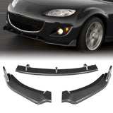 For 2009-2013 Mazda Miata MX-5 GV-Style Carbon Look Front Bumper Splitter Spoiler Lip 3PCS