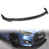 For 2013-2017 Hyundai Veloster Turbo JDM Carbon Look Front Bumper Splitter Spoiler Lip 3PCS