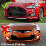 For 2013-2017 Hyundai Veloster Turbo JDM Painted White Front Bumper Splitter Spoiler Lip 3PCS