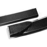 For 2011-2014 Mercedes C-Class Sport W204 Real Carbon Fiber Front Bumper Body Splitter Spoiler Lip 3PCS