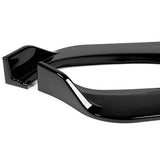 For 2006-2008 BMW E90 E91 3-Series H-Style Painted Black Front Bumper Body Splitter Spoiler Lip 3PCS