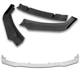 For 2006-2008 BMW E90 E91 3-Series H-Style Painted White Front Bumper Body Splitter Spoiler Lip 3PCS