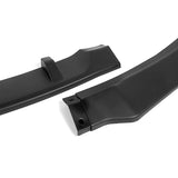 For 2006-2008 BMW E90 E91 3-Series H-Style Matte Black Front Bumper Body Splitter Spoiler Lip 3PCS