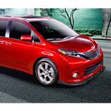 For 2011-2017 Toyota Sienna SE MP-Style Carbon Look Front Bumper Body Splitter Spoiler Lip 3PCS