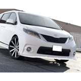 For 2011-2017 Toyota Sienna SE MP-Style Painted White Front Bumper Body Splitter Spoiler Lip 3PCS