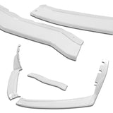 For 2014-2019 Chevrolet Corvette C7 Stage 3 Painted White Front Bumper Splitter Spoiler Lip 5PCS
