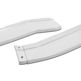 For 2014-2019 Chevrolet Corvette C7 Stage 3 Painted White Front Bumper Splitter Spoiler Lip 5PCS