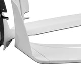 For 2014-2019 Chevrolet Corvette C7 Stage 3 Painted White Front Bumper Splitter Spoiler Lip 5PCS