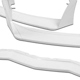 For 2014-2019 Chevrolet Corvette C7 Stage 3 Painted White Front Bumper Splitter Spoiler Lip 5PCS