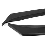 For 2014-2019 Chevrolet Corvette C7 Stage 2 Unpainted Matte Black Front Bumper Splitter Spoiler Lip 3PCS
